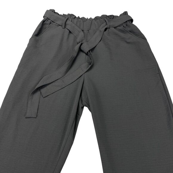 SO Paperbag Taper Pants Size Women's L Out Of Office Charcoal Price $44 - Picture 14 of 16